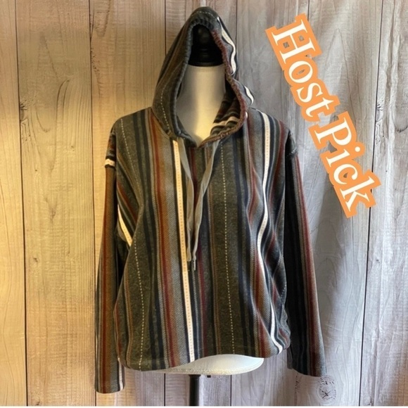 ✅2X Host Pick✅ O’Neill Striped Hoodie, Small - Picture 1 of 6